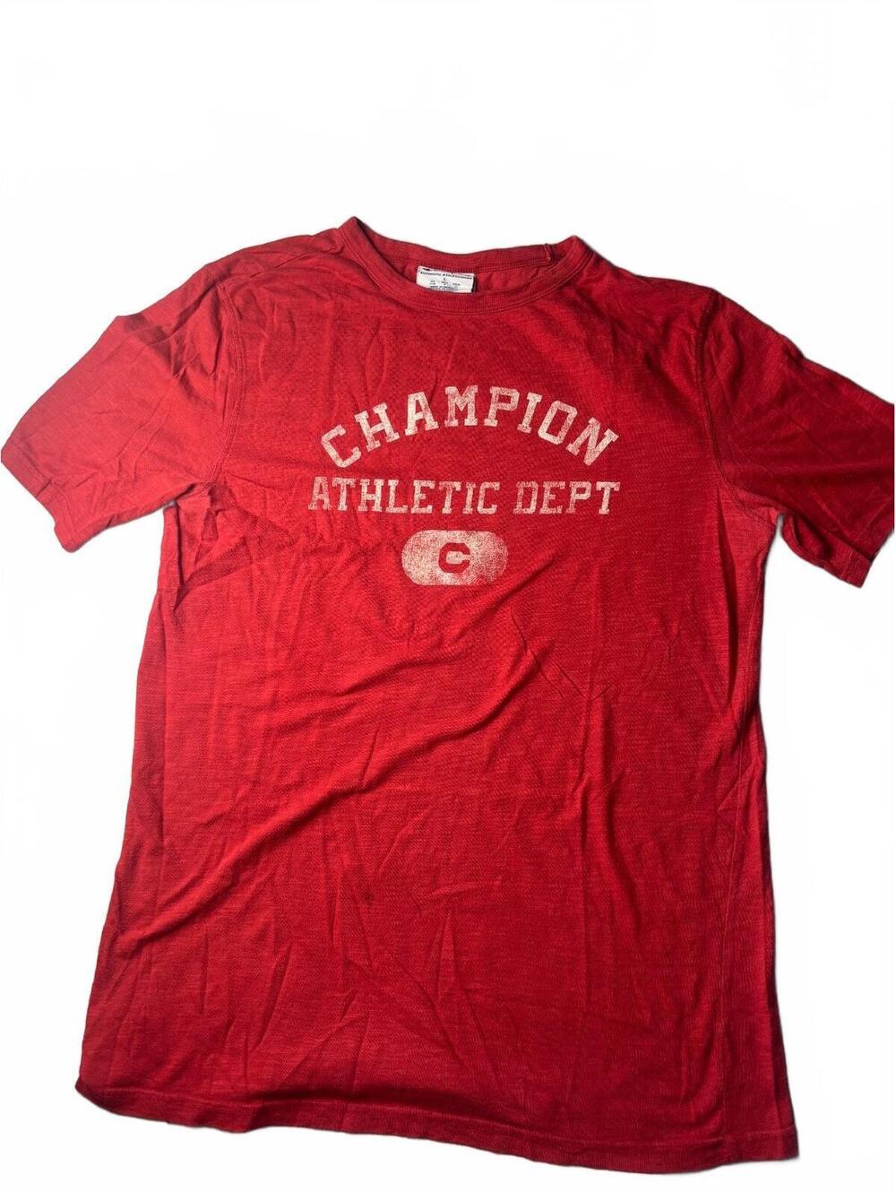 Champion Authentic Athleticwear Red T-Shirt Large